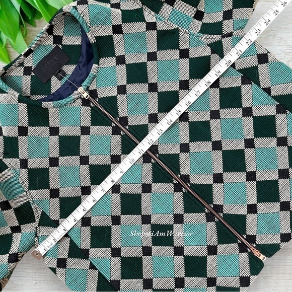 J.Crew Collection NWT jacquard jacket in moroccan diamond tile *shop@iamwarrior - Picture 9 of 12